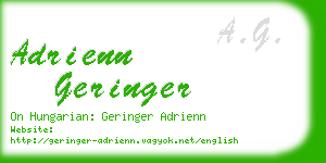 adrienn geringer business card